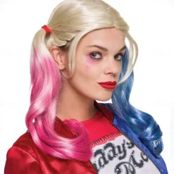 Rubie's Co. Women's Suicide Squad Harley Quinn Value Wigs Halloween Wigs