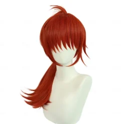 Rurouni Kenshin Himura Kenshin Anime Cosplay Wigs Cosplay Wigs Halloween Carnival Party Comic Con Wig For Women's Adults'