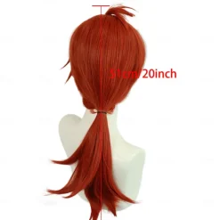 Rurouni Kenshin Himura Kenshin Anime Cosplay Wigs Cosplay Wigs Halloween Carnival Party Comic Con Wig For Women's Adults'
