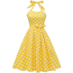 50s A-Line Dress Retro Vintage 1950s Cocktail Dress Dailywear Dress Party Costume Flare Dress Women's Costume Vintage Cosplay Party / Evening Dress