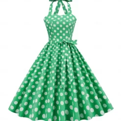 50s A-Line Dress Retro Vintage 1950s Cocktail Dress Dailywear Dress Party Costume Flare Dress Women's Costume Vintage Cosplay Party / Evening Dress