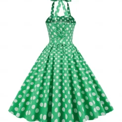 50s A-Line Dress Retro Vintage 1950s Cocktail Dress Dailywear Dress Party Costume Flare Dress Women's Costume Vintage Cosplay Party / Evening Dress