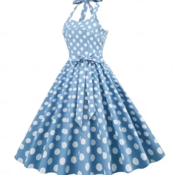 50s A-Line Dress Retro Vintage 1950s Cocktail Dress Dailywear Dress Party Costume Flare Dress Women's Costume Vintage Cosplay Party / Evening Dress
