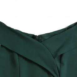 1950s Cocktail Dress Vintage Dress Dress A-Line Dress Tea Dress Flare Dress Women's Off Shoulder Costume Vintage Cosplay Homecoming Wedding Party Sleeveless Knee Length A-Line Dress