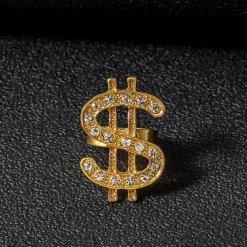 70s Disco Accessories Cash Rings Necklace for Men 1970s Retro Vintage Hip Hop Style Street Style