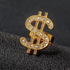 70s Disco Accessories Cash Rings Necklace for Men 1970s Retro Vintage Hip Hop Style Street Style