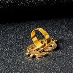 70s Disco Accessories Cash Rings Necklace for Men 1970s Retro Vintage Hip Hop Style Street Style