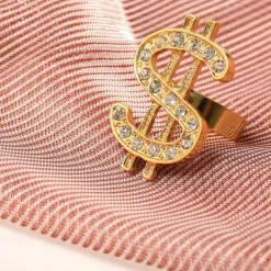 70s Disco Accessories Cash Rings Necklace for Men 1970s Retro Vintage Hip Hop Style Street Style