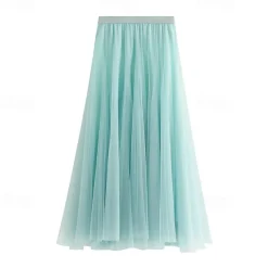 1950s Fairy Mesh Layered Tutu Tulle Skirt Fancy Dress Women's Carnival Masquerade Event / Party Bachelorette Party Adults Skirts