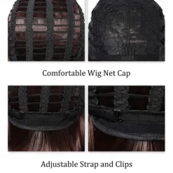 1920s Flapper Short Wig Great Gatsby Bobo Wig Black Straight Wig Flapper Costume Hair Wigs Accessory Halloween Wigs