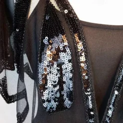 1920s Gatsby Sparkle Bolero Women's Wrap Shawls Vintage Sleeveless Sequins Wraps With Paillette For Party Wedding Guest Spring Summer Fall dress to impress