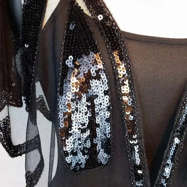 1920s Gatsby Sparkle Bolero Women's Wrap Shawls Vintage Sleeveless Sequins Wraps With Paillette For Party Wedding Guest Spring Summer Fall dress to impress