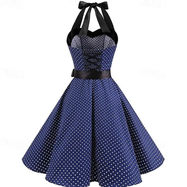 1950s Grease Outfits Vintage Inspired A Line Dress Swing Dress Accesories Set Flare Dress Women's Costume Vintage Cosplay Date Party & Evening Festival A-Line Silk Scarf