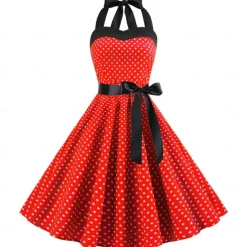 1950s Grease Outfits Vintage Inspired A Line Dress Swing Dress Accesories Set Flare Dress Women's Costume Vintage Cosplay Date Party & Evening Festival A-Line Silk Scarf