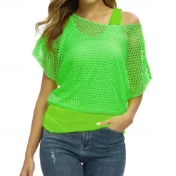 1980s Masquerade Fancy Dress Women's Masquerade Party / Evening Bachelorette Party Pride Parade Adults' T-shirt Tank Top