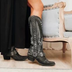 1970s Shoes Western Boot Square Toe Hippie Cowboy Fancy Dress Women's Masquerade Party / Evening Pride Parade Pride Month Adults' Shoes