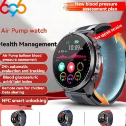 S26 Smart Watch 1.43 inch Smartwatch Bluetooth ECG+PPG Temperature Monitoring Pedometer Compatible with Android iOS Men Hands-Free Calls Message Reminder 49mm Watch