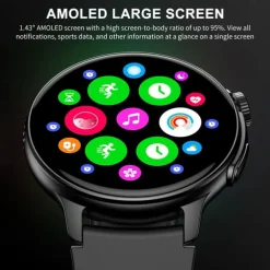 S58 Smartwatch Heart Rate Bluetooth Call AMOLED Screen Step Counting Smart Bracelet Sports Watch