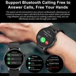 S58 Smartwatch Heart Rate Bluetooth Call AMOLED Screen Step Counting Smart Bracelet Sports Watch