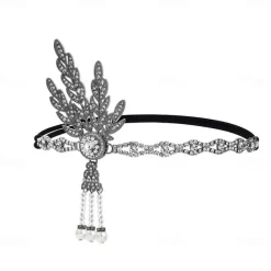 1920s The Great Gatsby Flapper Headband The Great Gatsby Fancy Dress Women's Halloween Carnival Masquerade Party Masquerade Bachelorette Party Adults' Hair Band All Seasons
