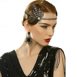 1920s The Great Gatsby Flapper Headband The Great Gatsby Fancy Dress Women's Halloween Carnival Masquerade Party Masquerade Bachelorette Party Adults' Hair Band All Seasons