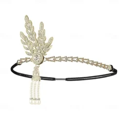 1920s The Great Gatsby Flapper Headband The Great Gatsby Fancy Dress Women's Halloween Carnival Masquerade Party Masquerade Bachelorette Party Adults' Hair Band All Seasons