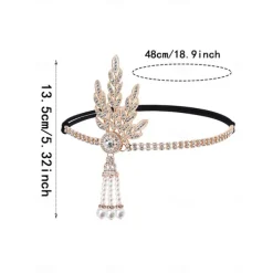 1920s The Great Gatsby Flapper Headband The Great Gatsby Fancy Dress Women's Halloween Carnival Masquerade Party Masquerade Bachelorette Party Adults' Hair Band All Seasons