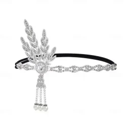 1920s The Great Gatsby Flapper Headband The Great Gatsby Fancy Dress Women's Halloween Carnival Masquerade Party Masquerade Bachelorette Party Adults' Hair Band All Seasons