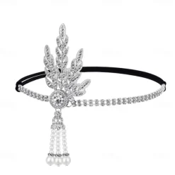 1920s The Great Gatsby Flapper Headband The Great Gatsby Fancy Dress Women's Halloween Carnival Masquerade Party Masquerade Bachelorette Party Adults' Hair Band All Seasons