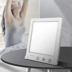 SAD Light Therapy Lamp 10000 Lux UV-free LED Night Light Portable 3000-6500K Touch Control 3 Modes Brightness Adjustable Light Therapy Lamp