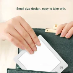 SAD Light Therapy Lamp 10000 Lux UV-free LED Night Light Portable 3000-6500K Touch Control 3 Modes Brightness Adjustable Light Therapy Lamp