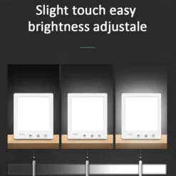 SAD Light Therapy Lamp 10000 Lux UV-free LED Night Light Portable 3000-6500K Touch Control 3 Modes Brightness Adjustable Light Therapy Lamp