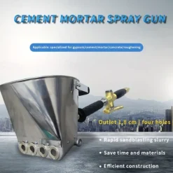 Sand Mortar Spray Gun Wall Gray Shovel Cement Sprayer Gun Wall Painting Concrete Sprayer Tool 65/75cm