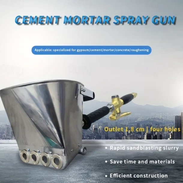 Sand Mortar Spray Gun Wall Gray Shovel Cement Sprayer Gun Wall Painting Concrete Sprayer Tool 65/75cm