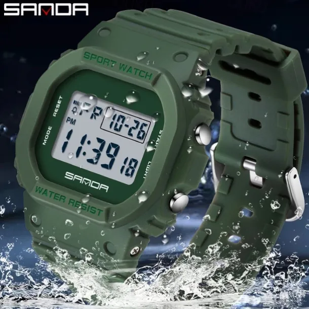SANDA style Digital Watch Men Luxury Brand Military Watch Fashion Men Sport Watch Alarm Stopwatch Clock Male Wrist Watch