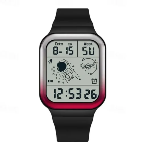 SANDA Men Digital Watch Creative Fashion Wristwatch Shock Resistant Minute Repeater Luminous Stopwatch Alarm Clock TPU Watch