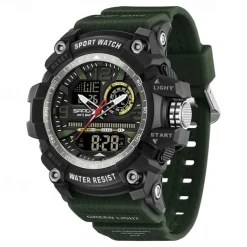 SANDA Men Digital Watch Fashion Casual Business Wristwatch Luminous Stopwatch Alarm Clock Calendar TPU Watch