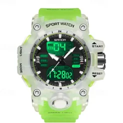 SANDA Men Digital Watch Outdoor Sports Fashion Business Luminous Alarm Clock Calendar Chronograph Silicone Watch