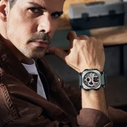 SANDA Men Digital Watch Sports Fashion Business Wristwatch Stopwatch Alarm Clock Countdown Three Time Zones Rubber Watch