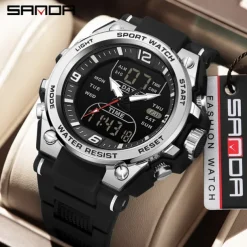SANDA Men Tactical Military Watches G-Style Clock For Man Sport Watch Mens Brand Luxury Analog Shock Waterproof 50m Quartz Wristwatch