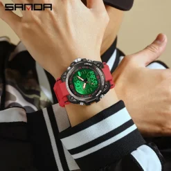 SANDA Men Tactical Military Watches G-Style Clock For Man Sport Watch Mens Brand Luxury Analog Shock Waterproof 50m Quartz Wristwatch