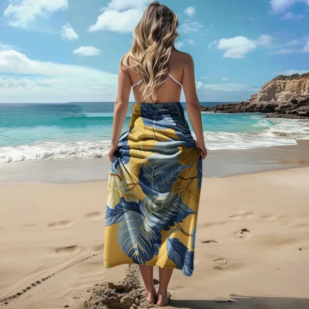 Sandproof Beach Towel Soft Cover Blanket Tropical Pug Large 3D Print Pattern Towel Bath Towel Beach Sheet Blanket Classic 100% Micro Fiber Comfy Blankets