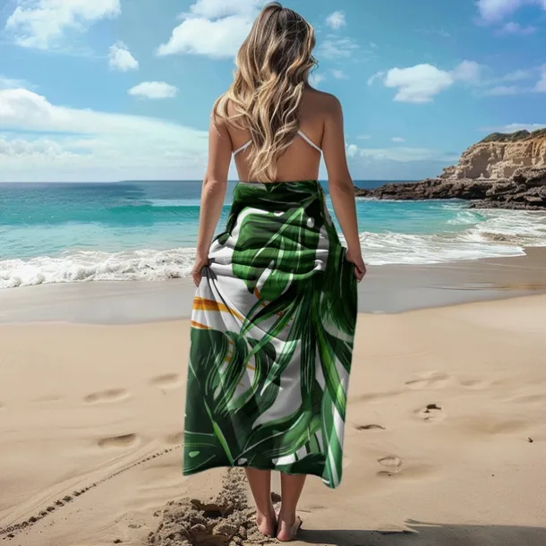 Sandproof Beach Towel Soft Cover Blanket Tropical Pug Large 3D Print Pattern Towel Bath Towel Beach Sheet Blanket Classic 100% Micro Fiber Comfy Blankets