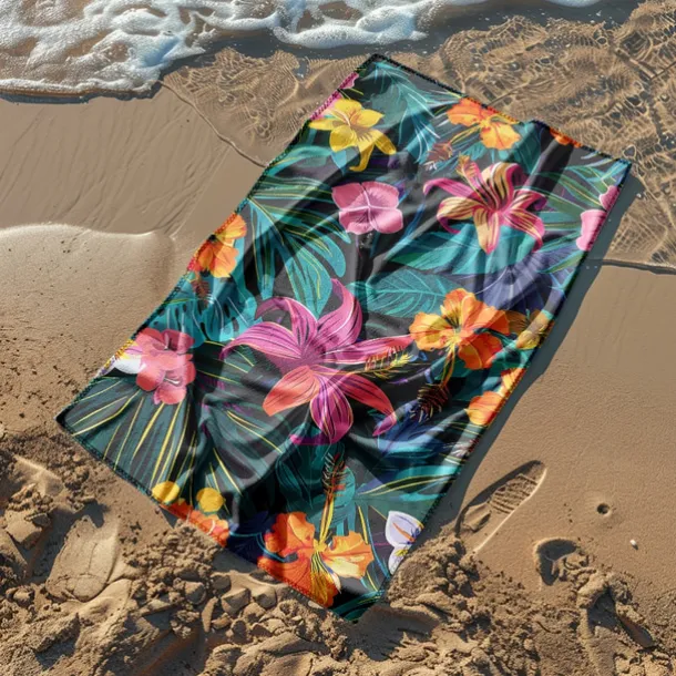 Sandproof Beach Towel Soft Cover Blanket Tropical Pug Large 3D Print Pattern Towel Bath Towel Beach Sheet Blanket Classic 100% Micro Fiber Comfy Blankets