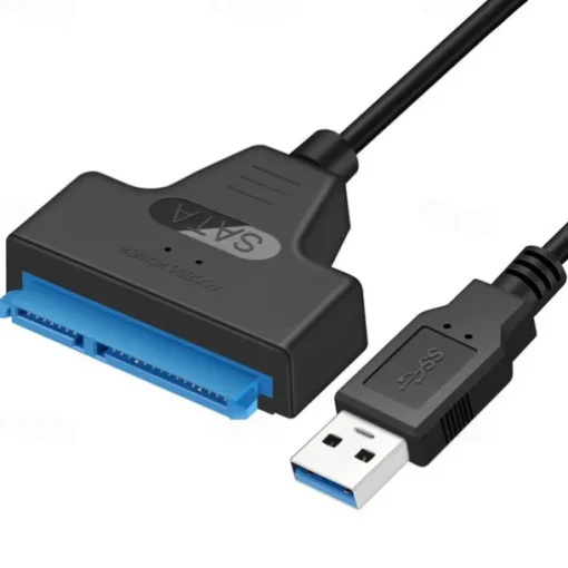 SATA To USB 3.0 / 2.0 Cable Up To 6 Gbps For 2.5 Inch External HDD SSD Hard Drive, SATA 3 22 Pin Adapter USB 3.0 To Sata III Cord