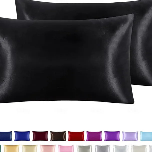 Satin Envelope Zipperless Pillowcase Simulated Silk Cold Feeling Pillowcase Pillow Cover