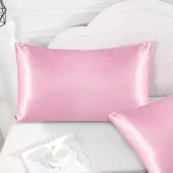 Satin Envelope Zipperless Pillowcase Simulated Silk Cold Feeling Pillowcase Pillow Cover