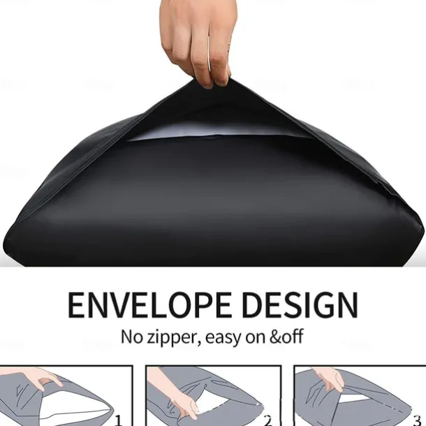 Satin Envelope Zipperless Pillowcase Simulated Silk Cold Feeling Pillowcase Pillow Cover