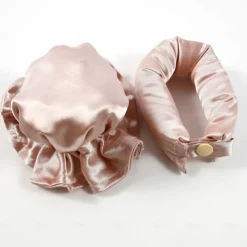 Satin Heatless Curling Set - Curling Stick + Curly Hair Cover, The Zero Heat BUN BONS Curling Set, Big Wave Sleep Lazy Person Curling Hair Artifact, Heatless Curly Hair Set for Women