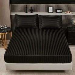 Satin Ice Silk Four-piece Set European American Sheets Bed Sheets Bedding